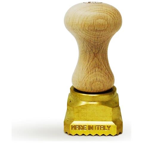 Stampo quadrato a stella per ravioli 45x 45 ottone e legno - Foto 1