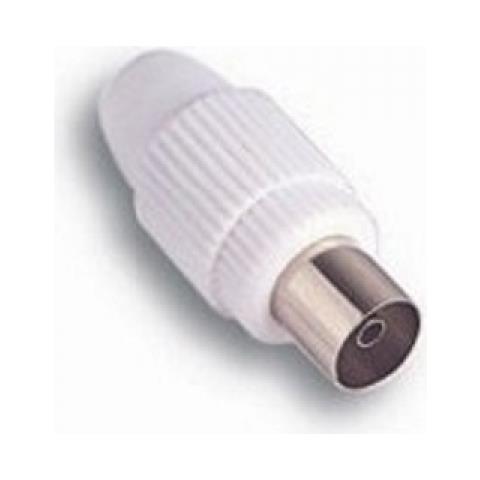 Presa Tv Coassiale Diritta Connettore Femmina Bianco conf. 10 pz - Foto 3