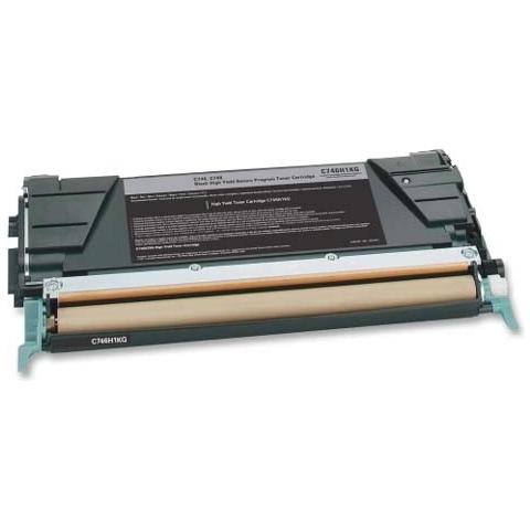 TONER COMPATIBILE -  C746 Nero Per Lexmark C746dn C746dtn C746n C748de C748dte C748 12.000 Pagine C746h1kg - Foto 1