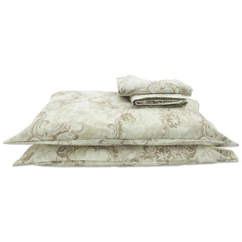 Copripiumino Sacco Piumone In 100% Cotone Disegno Vigata Matrimoniale Beige - Foto 6