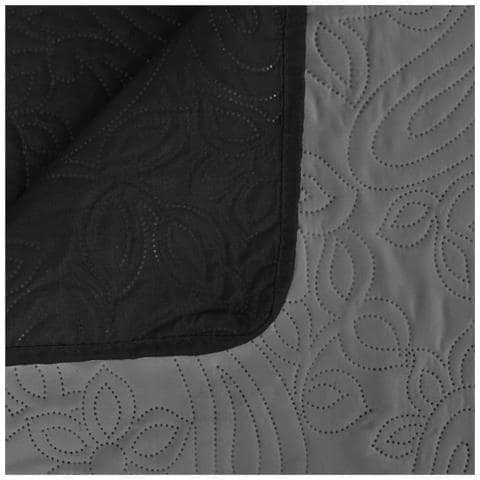 Copriletto Double-face Trapuntato 230x260 Cm Grigio E Nero - Foto 4