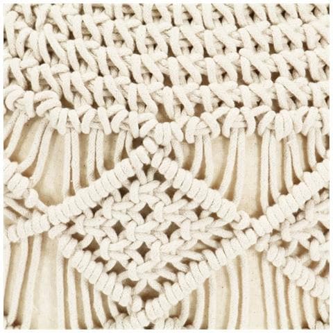 Pouf Lavorato A Mano 45x30 Cm In Juta - Foto 3