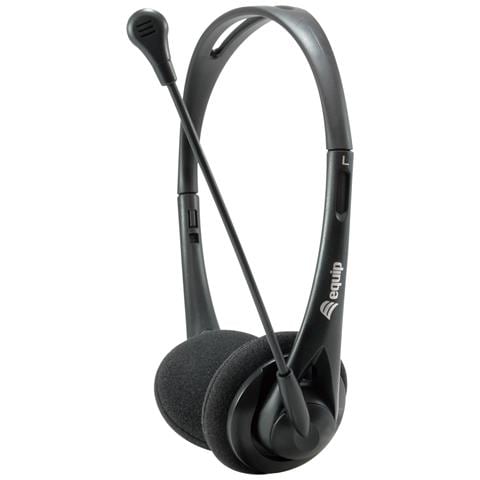 Chat Headset Auricolare Cablato A Padiglione Musica e Chiamate Nero - Foto 1