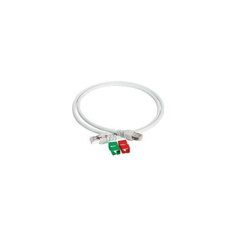 Schneider Electric 0.5m UTP Cat6 Cable cavo di rete Grigio 0,5 m U /UTP (UTP) - Foto 1