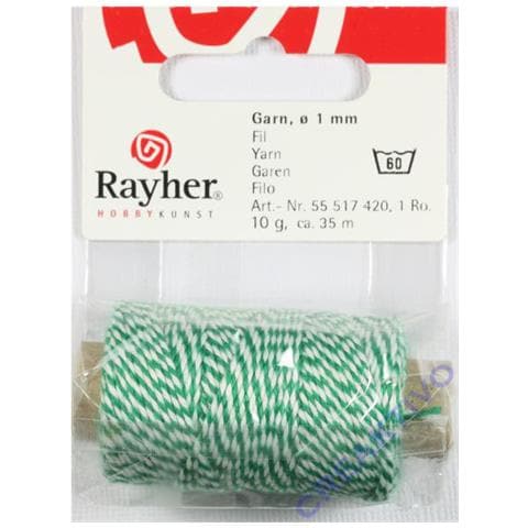 Spago Bicolore Verde E Bianco 35 Mm X Ø 1 Mm - Foto 1