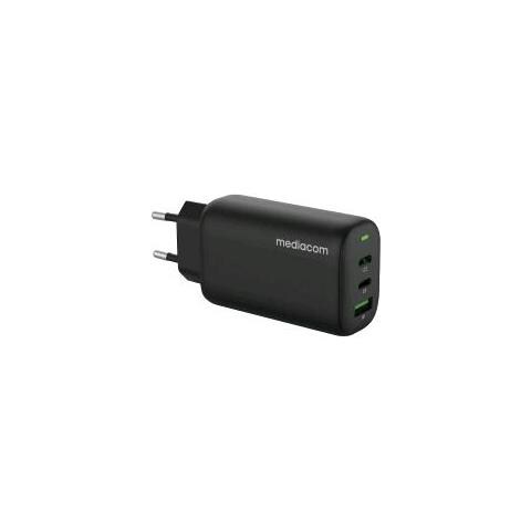 Pd Fast Charger 65w 1 Usb + 2 Type-c Black - Foto 1