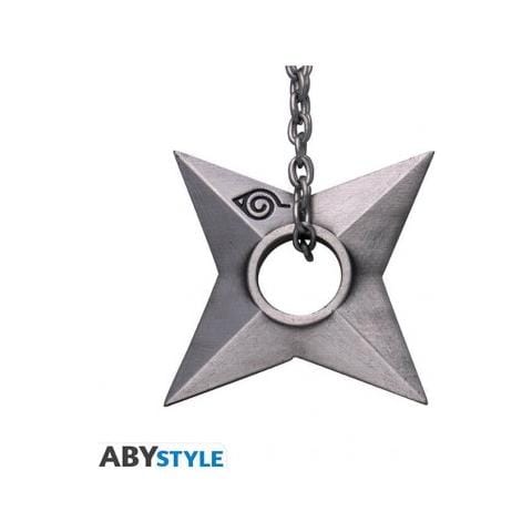 Naruto Shippuden Keychain -portachiavi 3d ""shuriken Konoha"" - - Foto 1