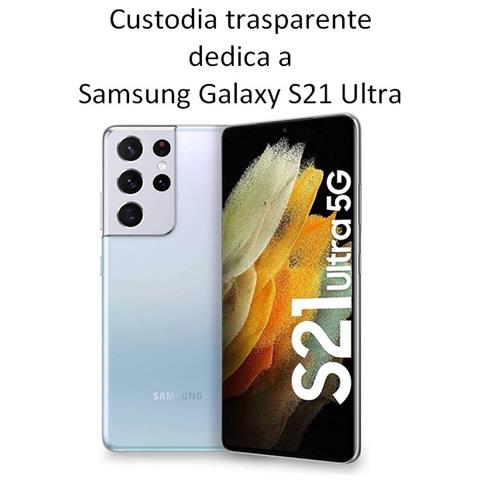 Ultra Slim Custodia Tpu Silicone 0,3mm Cover Case Per Samsung Galaxy S21 Ultra 5g G998 Trasparente - Foto 2
