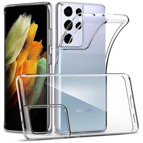 Ultra Slim Custodia Tpu Silicone 0,3mm Cover Case Per Samsung Galaxy S21 Ultra 5g G998 Trasparente - Foto 1