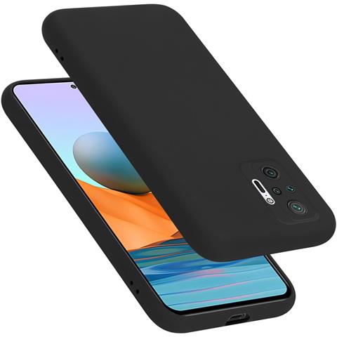 Custodia Compatibile Con Xiaomi Redmi Note 10 Pro In Liquid Nero - Coperchio Protettivo In Silicone Tpu Flessibile - Foto 1
