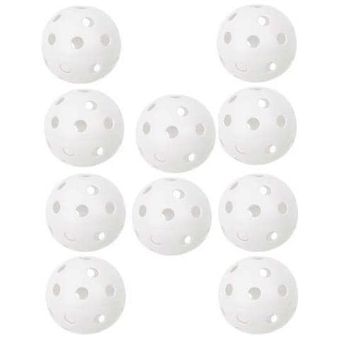 Confezione Da 10 Palline Da Golf Da Allenamento Con Fori White - Foto 7