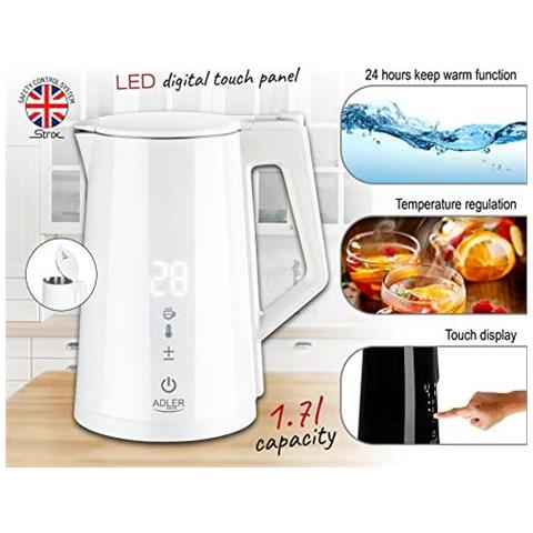 Bollitore Elettrico Adler Ad 1345w Bianco - Foto 6