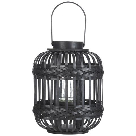 Lanterna Legno Di Bambù Nero 30 Cm Boracay - Foto 2