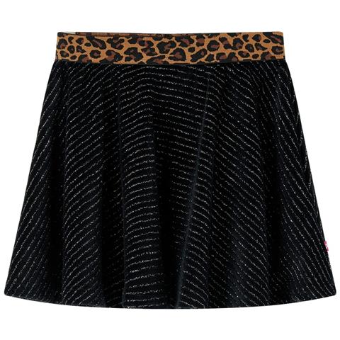 Gonna Da Bambina Con Vita Leopardata Nera 140 - Foto 1