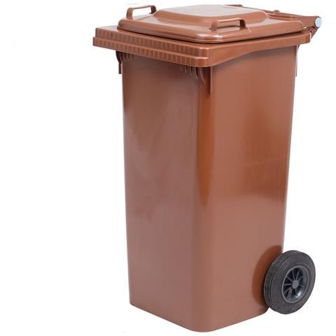 Bidone Per Raccolta Differenziata Con Ruote 120lt Ics - Maroon - Foto 1
