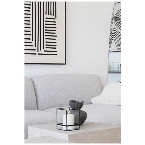 Portacandela Hurricane - Nero - Metallo - 12x12x15 Cm - Foto 8