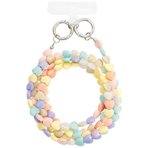 Tracolla Universale Per Smartphone Con Cuore Di Perla, Multicolore - Foto 1