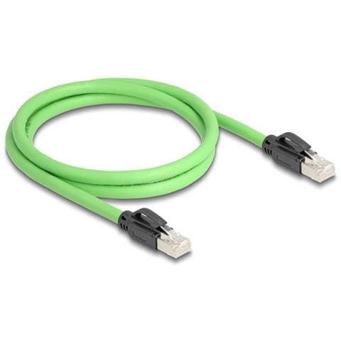 Cavo di rete RJ45 Cat. 6A maschio-maschio SF /UTP adatto per catene portacavi PUR (TPU) 1 m verde - Foto 2