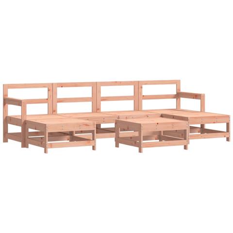 Set Salotto Da Giardino 7 Pz In Legno Massello Di Douglas - Foto 2