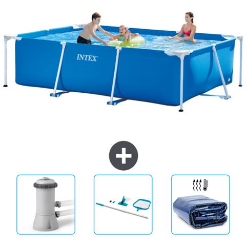 Piscina Fuori Terra - Rettangolo - 300x200x75 Cm - Blu - Include Accessori Coordinati Cb81 - Foto 1
