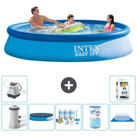 Piscina Fuori Terra - In Giro - 366x76 Cm - Blu - Include Accessori Coordinati A1013 - Foto 1