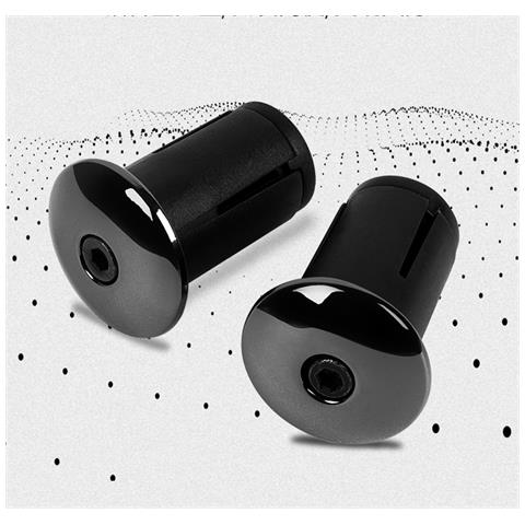 Tappi Terminali Per Manubrio Bici - Lega E Pvc - Espansione Sicura - Foto 2