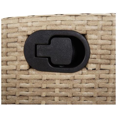 Sedie da Giardino Reclinabili 2 pz con Poggiapiedi Polyrattan - Foto 9