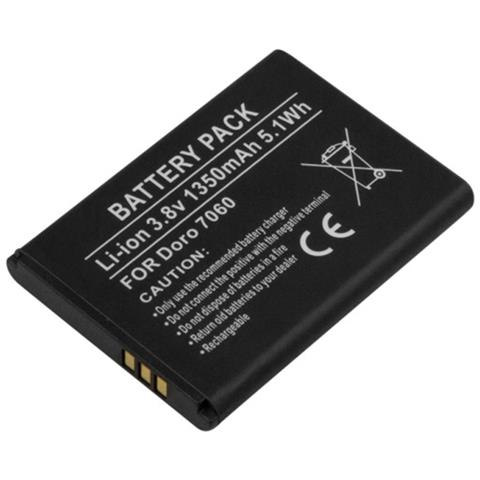 Batteria Per Doro 7070 / 7060 / 7050 Li-ion 3.8v 1350mah 5.1wh Ref Dbs-1350a - Foto 1