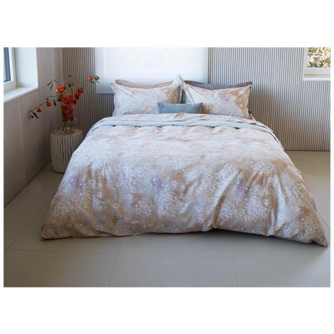 Copripiumino Doubleface In 100% Cotone Modello Les Uniques Dis. 2501 Matrimoniale Beige 133 - Foto 1