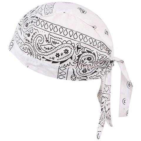 Bandana Multifunzionale In Cotone: Traspirante, Antivento E Perfetta Per Attività All'aperto White - Foto 3