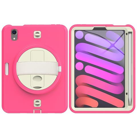 Custodia Per Ipad Mini 6 8.3” Con Supporto E Tracolla Rosa - Foto 2