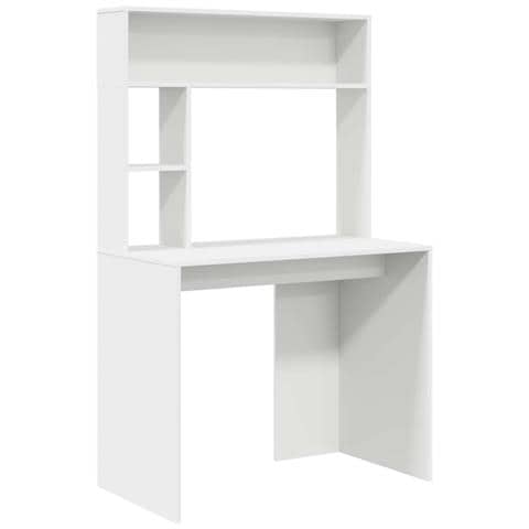 Scrivania Bianco 91 x 50 x 149 cm Legno multistrato - Foto 1