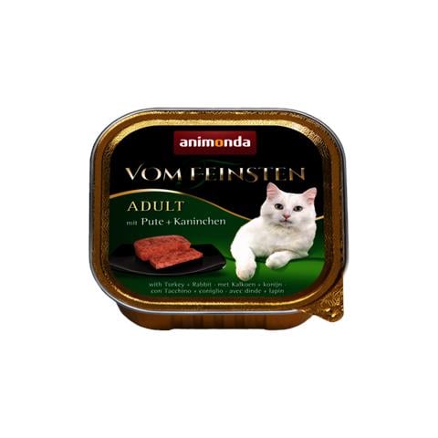 animonda Vom Feinsten 4017721834421, Adulto, Tutte le razze, Coniglio, Tacchino, 100 g - Foto 1