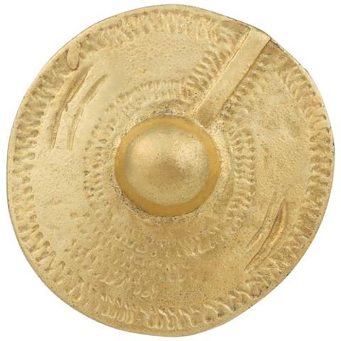 Anello Etnico Rotondo Placcato Oro. Misura 16 - Foto 2