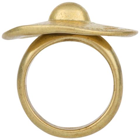 Anello Etnico Rotondo Placcato Oro. Misura 16 - Foto 4