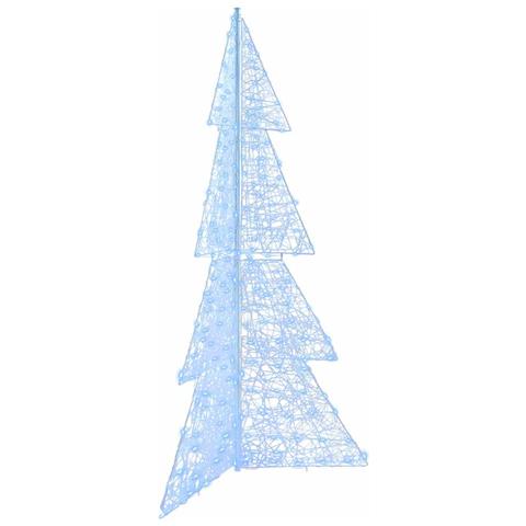 Albero di Natale con 240 LED Bianco Freddo 180 cm Acrilico - Foto 1