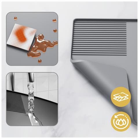 Tappetino 2 In 1 Per Tamper E Asciugatura Caffè - 15,75x23,6 Pollici Black - Foto 7