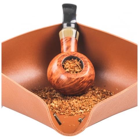 Vassoio Porta Tabacco In Pelle Pu - Multifunzionale E Portatile Brown - Foto 5