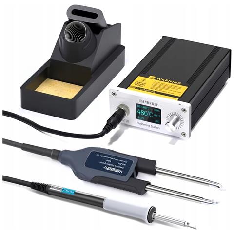 Stazione Saldante 2 In 1 T12 Handskit - Controllo Temperatura Oled 150-480°c, 120w | Per Componenti Elettronici E Pcb - Foto 1
