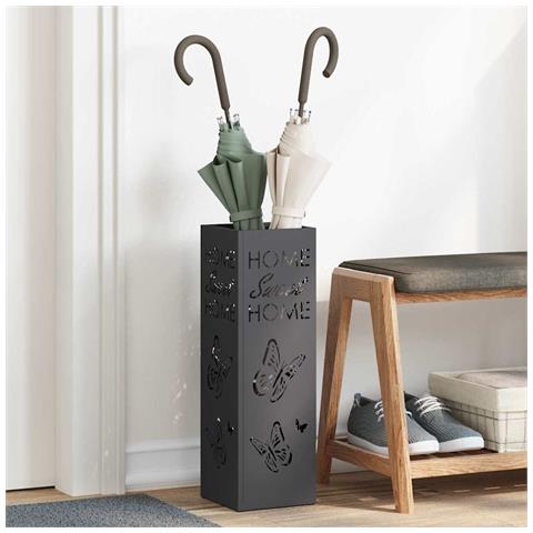 Supporto per Ombrellone Nero 15.5 x 15.5 x 49 cm Metallo - Foto 2