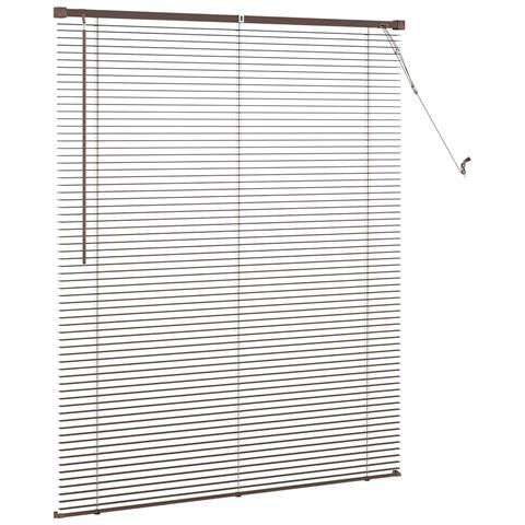 Tenda Veneziana Marrone Scuro con Motivo 150 x 110 cm PVC - Foto 1