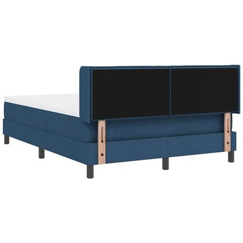 Letto a molle con materasso Blu 190 x 140 cm Poliestere - Foto 9