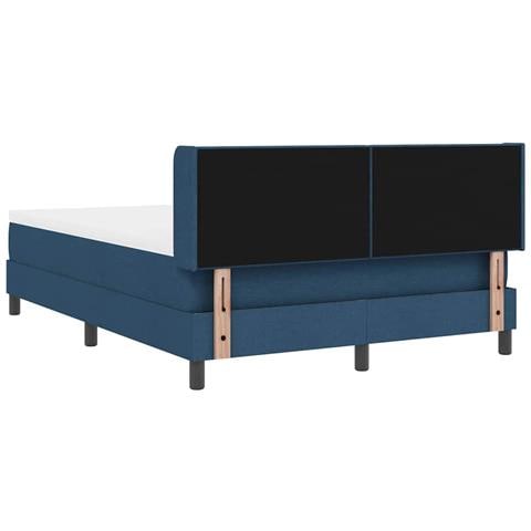 Letto a molle con materasso Blu 190 x 140 cm Poliestere - Foto 9