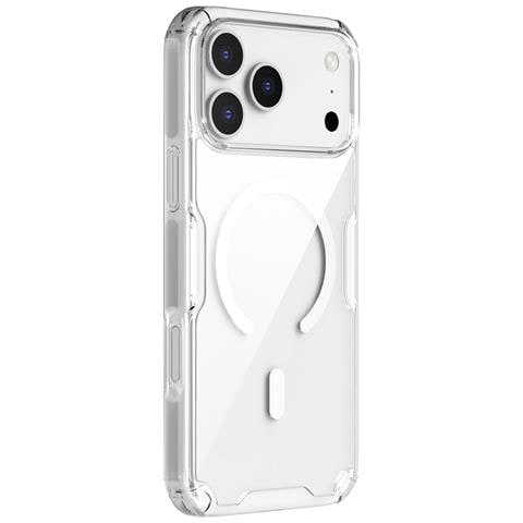 Cover per iPhone 17 Pro Max - TPU+PC, Trasparente, MagSafe - Foto 2
