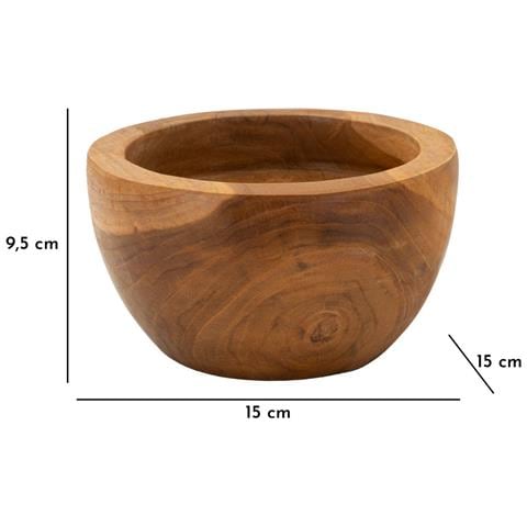 Vassoio Natura 34-marrone-legno-15x15x9,5 Cm - Foto 8