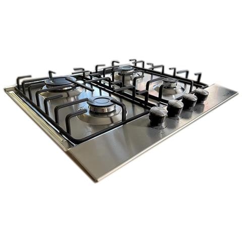 Piano cottura da Incasso a Gas 4 fuochi 60cm Inox L848X - Foto 4