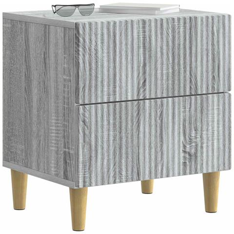 Armadio da Notte 2 pcs Grigio Sonoma 43 x 34,5 x 48 cm - Foto 2