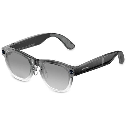Occhiali Intelligenti WiFi IRIS con Fotocamera Full HD, Assistente IA, Traduzione in Tempo Reale, Controllo Vocale, Colore Nero transparente - Foto 2