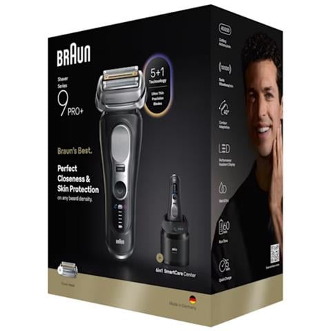 Series 9 Pro+ 9660CC Rasoio Trimmer Nero, Argento - Foto 2
