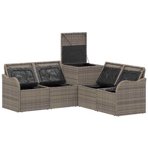 Set di divani 5 pz Grigio e Grigio Scuro - Foto 2